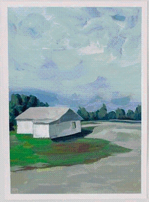 Product Description: Quiet Place #2</br></br>Ji Ahn Kang</br></br>Acrylic on watercolor paper</br></br>17 x 21 inches framed</br></br>2021</br> Quiet Place #2 - Ji Ahn Kang