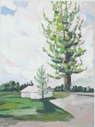 Product Description: Quiet Place #1</br></br>Ji Ahn Kang</br></br>Acrylic on canvas</br></br>18 x 24 inches</br></br>2021</br> Quiet Place #1 - Ji Ahn Kang