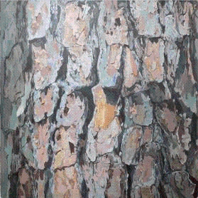 Product Description: limitless depth inside you (Pine tree)</br></br>Ji Ahn Kang</br></br>Acrylic on linen</br></br>30 x 30 inches</br></br>2022</br> limitless depth inside you (Pine tree) Ji Ahn Kang