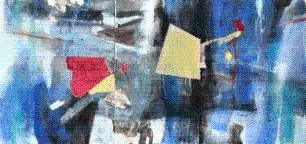 Product Description: Krystal Hart</br></br>Call For Recess</br></br>30in. x 64in. Diptych</br></br>Raw pigments and minerals, mother of pearl, sumi ink, walnut ink, oyster shell, tulle, silver leaf, college mitsumata, color pencil, charcoal white, chalk, cochineal, lapis lazuli on Kumohadamashi.</br> Call For Recess