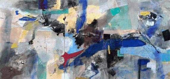 Product Description: Krystal Hart</br></br>The Tattle Of Bubblegum and Golden Band-Aids, 2021</br></br>30in. x 64in. Diptych</br></br>Raw minerals and pigments, sumi ink, walnut ink, oyster shell, 24k edible gold leaf, college mitsumata, color pencil, charcoal white, cochineal, lapis lazuli Arches Hot Press.</br> The Tattle Of Bubblegum and Golden Band-Aids