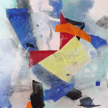 Product Description: Krystal Hart</br></br>Hyperspace, 2022</br></br>24in. x 24in.</br></br>Raw pigments minerals, sumi ink, walnut ink, oyster shell, charcoal white, cochineal, lapis lazuli on mulberry on wood panel.</br> Hyperspace