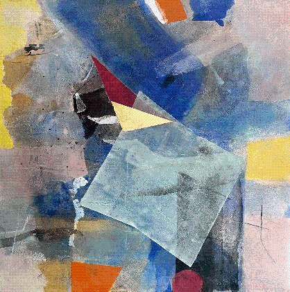 Product Description: Krystal Hart</br></br>Throwing Rocks and Building Blocks, 2022</br></br>24in. x 24in.</br></br>Raw pigments and minerals, sumi ink, walnut ink, oyster shell, edible gold leaf, charcoal white, cochineal, lapis lazuli on mulberry on wood panel.</br> Throwing Rocks and Building Blocks