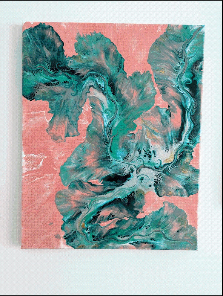 Product Description: Folklores & Fairytales</br></br>Abby May</br></br>Acrylic</br></br>2023</br></br>Lula and Sadie's - Art@Work</br> Folklores & Fairytales - Abby May