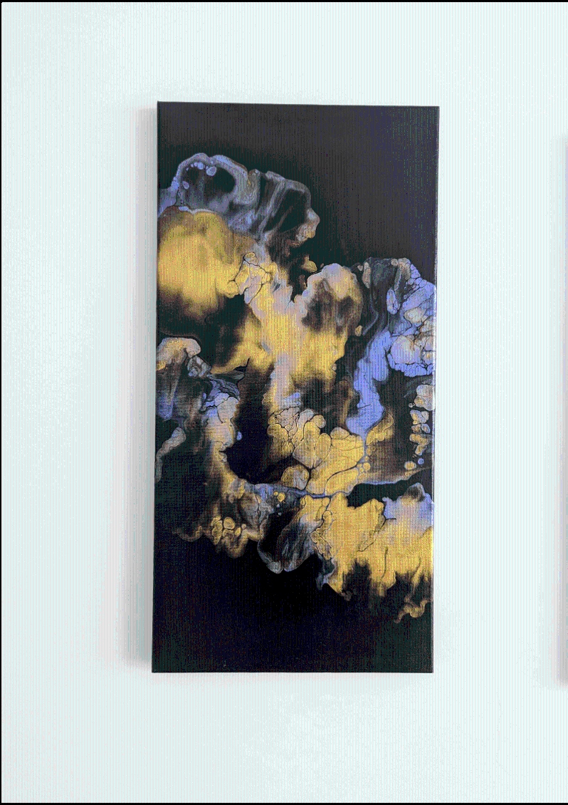 Product Description: Sandstorm 1</br></br>Abby May</br></br>Acrylic</br></br>2023</br></br>Lula and Sadie's - Art@Work</br> Sandstorm I - Abby May