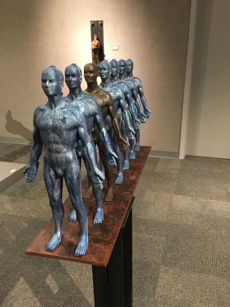 Product Description: Day To Day By Day</br></br>Kevin Vanek</br></br>2018</br></br>Cast Aluminum, Cast Iron, Steel</br></br>43" x 32" x 12"</br></br>$2,000</br> Day To Day By Day by Kevin Vanek