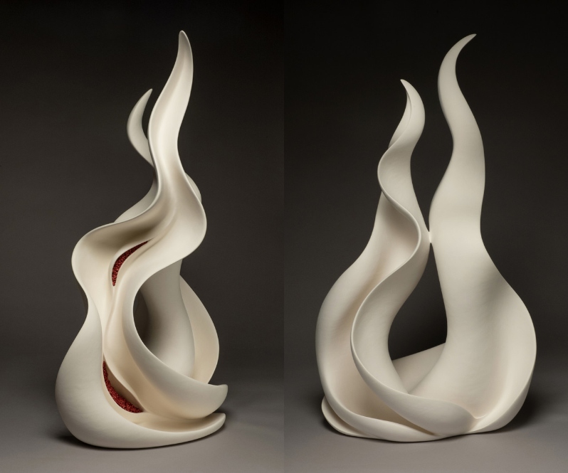 Product Description: Dilemma</br></br>Holly Fischer</br></br>32x19x13</br></br>2022</br></br>Ceramic</br></br>$6000</br> Dilemma by Holly Fischer