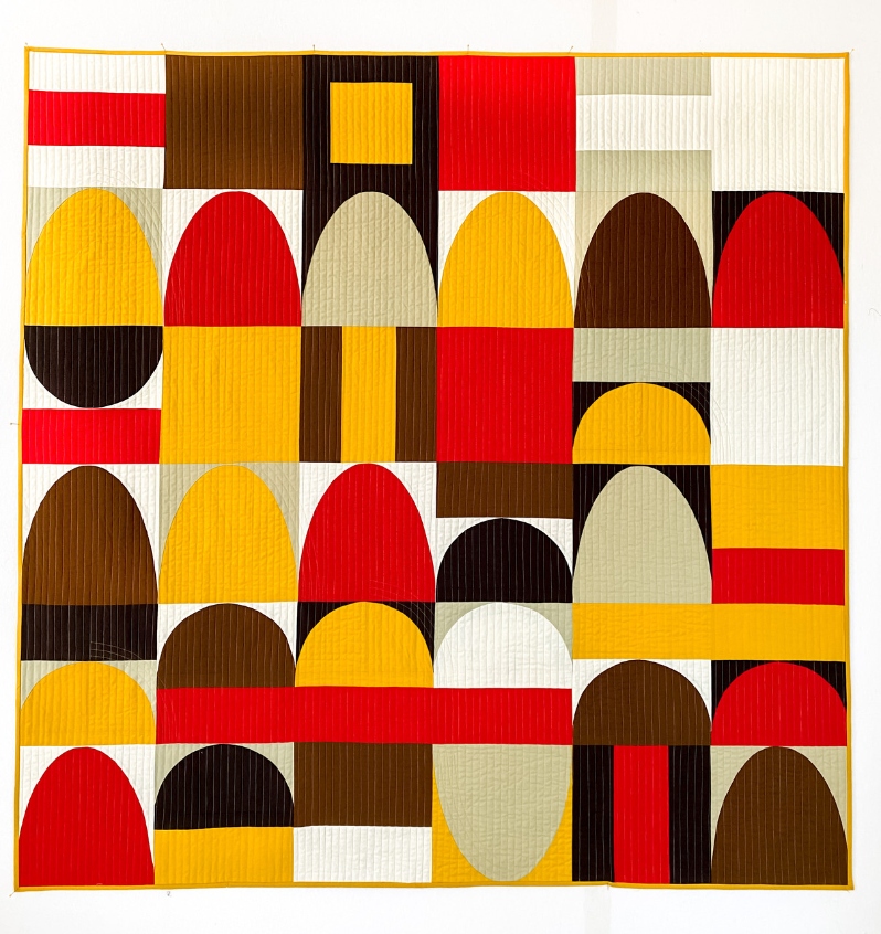 Product Description: Colosseum</br></br>Michelle Wilkie</br></br>60x60"</br></br>Textile</br></br>2023</br></br>$3600</br> Colosseum by Michelle Wilkie