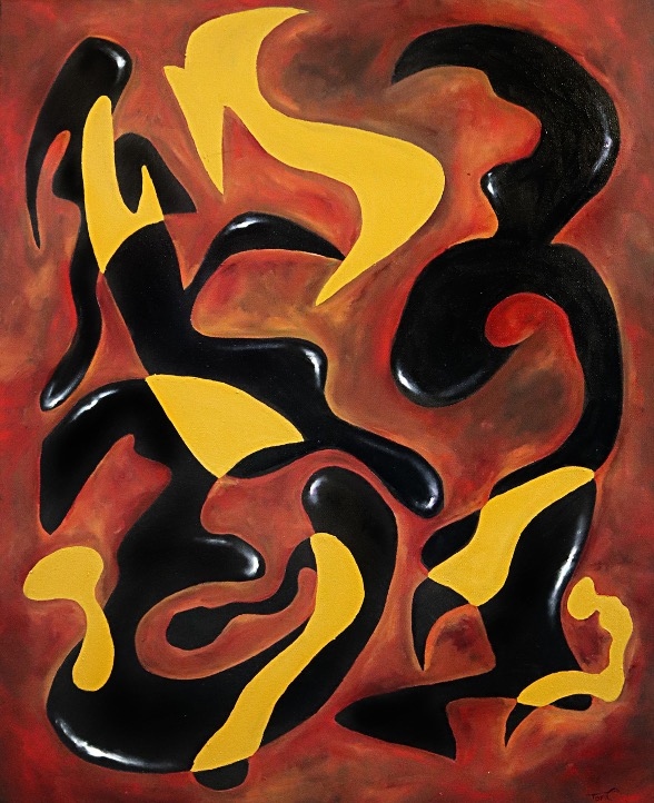 Product Description: Melodic Dance</br></br>Tori Celeste</br></br>2023</br></br>Oil on Canvas</br></br>$650</br> Melodic Dance by Tori Celeste